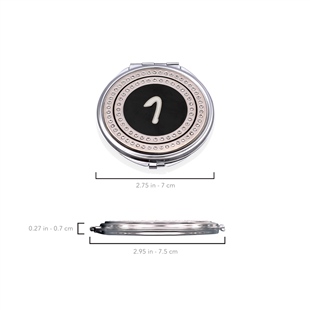 Zekupp Retro I Harfli İşlemeli Makyaj Aynası