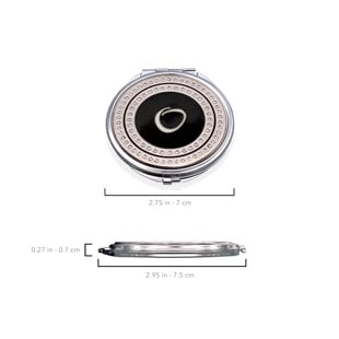 Zekupp Retro O Harfli İşlemeli Makyaj Aynası