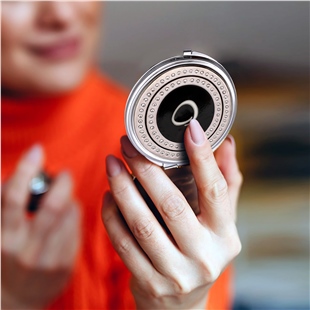 Zekupp Retro O Harfli İşlemeli Makyaj Aynası