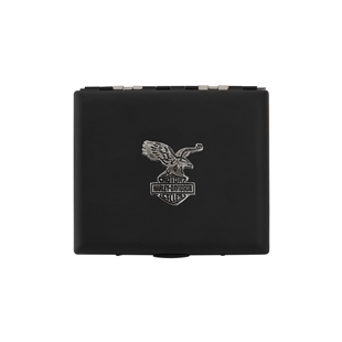 Zekupp Siyah Harley-Davidson Metal Sigara Tabakası
