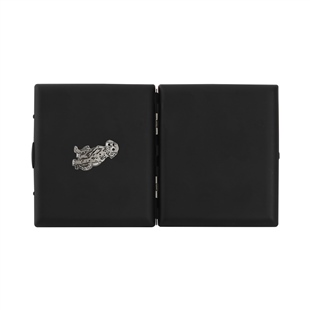 Zekupp Siyah Sevimli Köpek Temalı Metal Sigara Tabakası