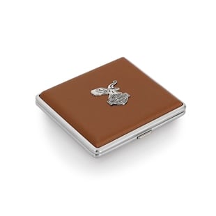 Zekupp Taba Deri Harley-Davidson Kartal Metal Sigara Tabakası