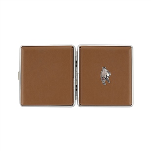 Zekupp Taba Deri Kartal Logolu Metal Sigara Tabakası