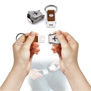 Zekupp Uçak Tasarımlı Şişe Açacağı Özellikli Taba Renk  Emniyet Kemeri Anahtarlık