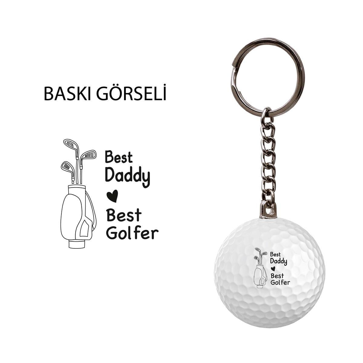 GFA0010Zekupp Golf Topu El Yapımı Hediyelik Anahtarlık Best