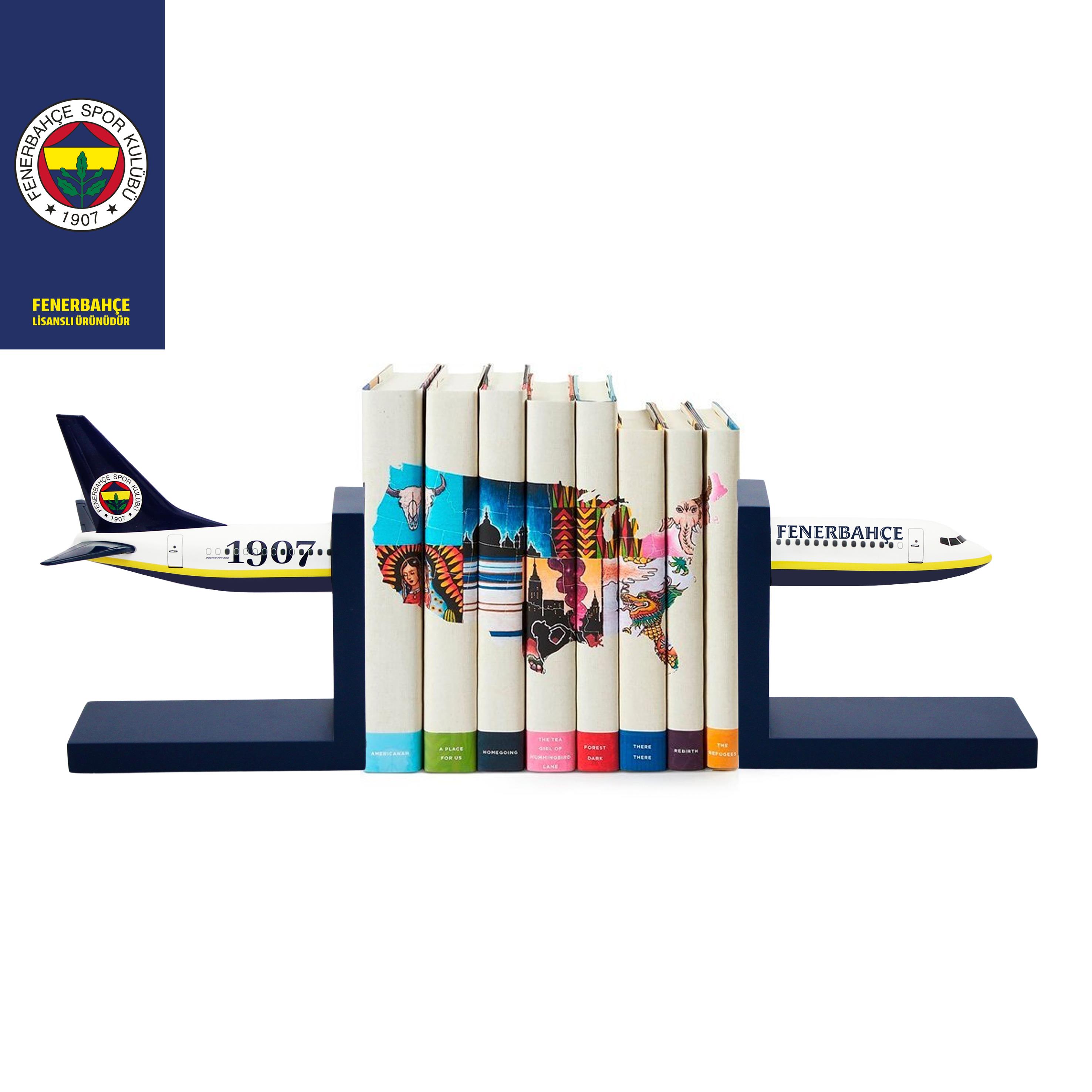 KTPD0014Zekupp Boeing 737-800 1/100 Ölçek Fenerbahçe Lisanslı Kitap Desteği