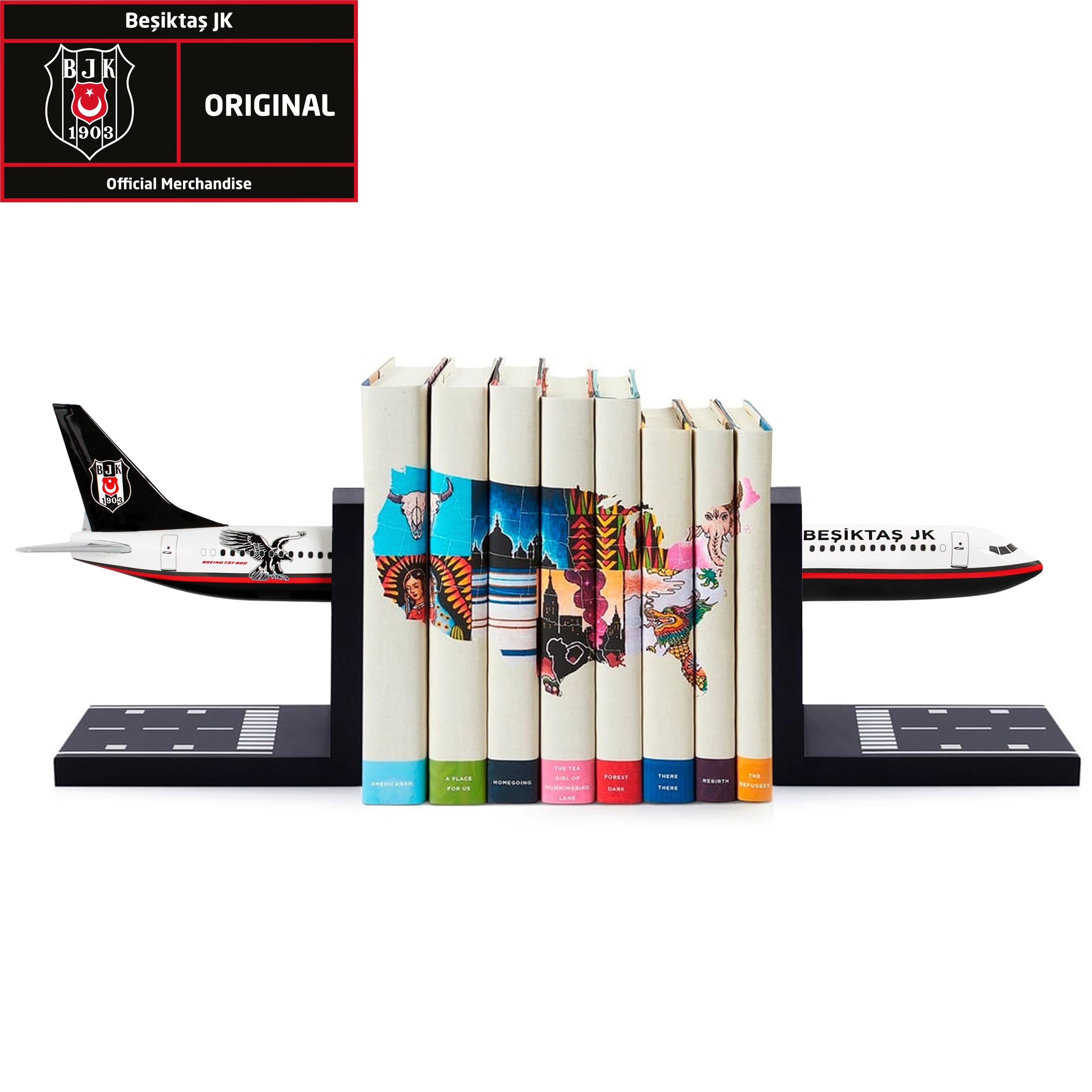 KTPD0017Zekupp Boeing 737-800 1/100 Ölçek Beşiktaş Lisanslı Klasik Tasarım Nostalji Kitap Desteği 