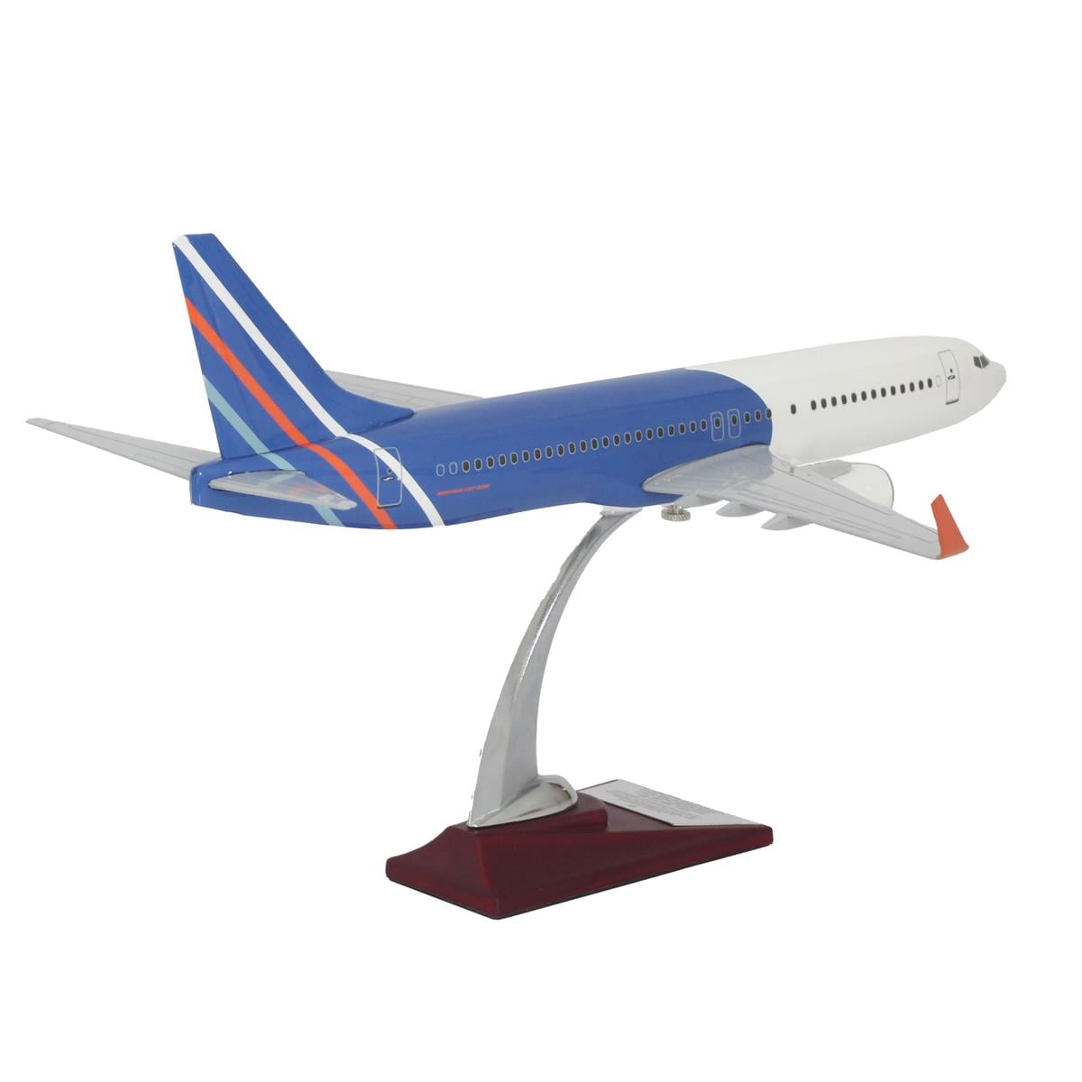 UCK0183Zekupp Boeing 737-800 1/100 Ölçek Mavi Çizgi Tasarımlı Maket Uçak