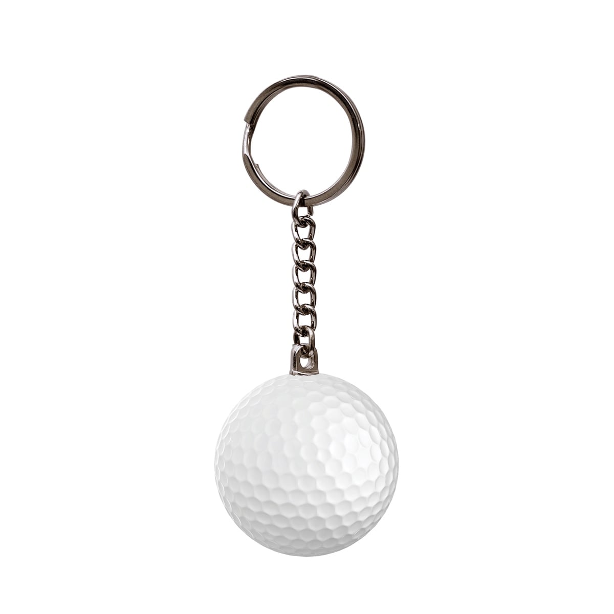 Zekupp Golf Topu Anahtarlık, El Yapımı İsimli Anahtarlık, Hediyelik Anahtarlık, 2 Renk Seçeneği: Beyaz Kırmızı, El Yapımı Metal Anahtarlık