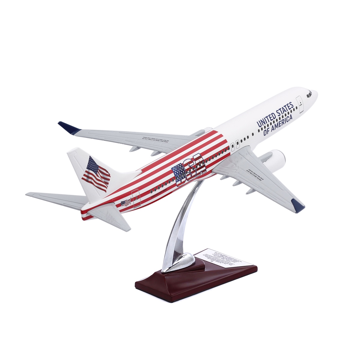 Zekupp - Maket Uçak - Boeing 737-800 1/100 - ABD ÖZEL TASARIM Model Uçak
