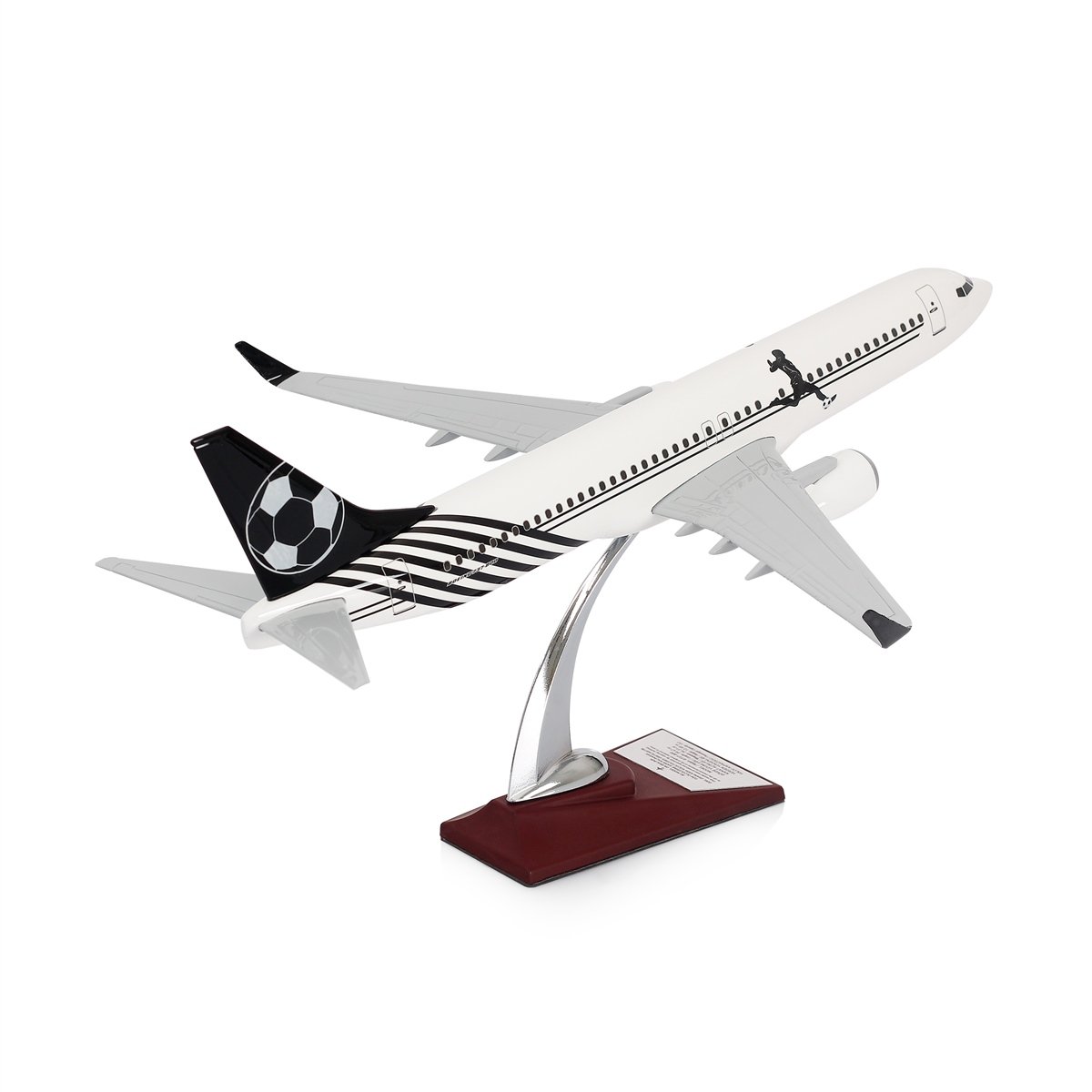 Zekupp - Maket Uçak - Boeing 737-800 1/100 - SİYAH BEYAZ Zekupp - Maket Uçak - Boeing 737-800 1/100 - SİYAH BEYAZ