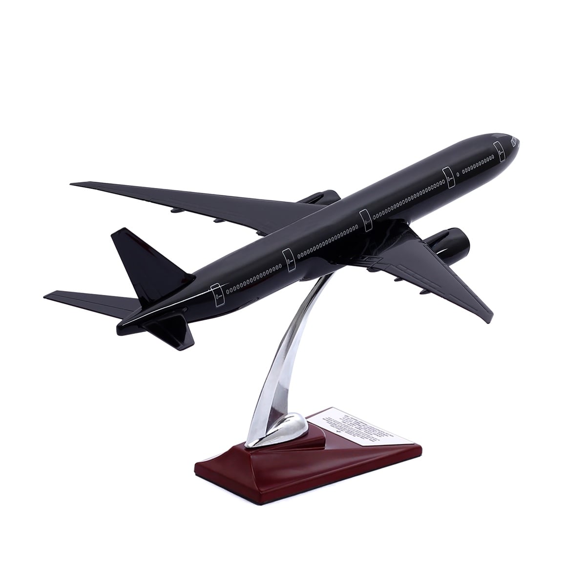 Zekupp - Maket Uçak - Boeing 777-300 1/200 - SİYAH ÖZEL TASARIM Model Uçak