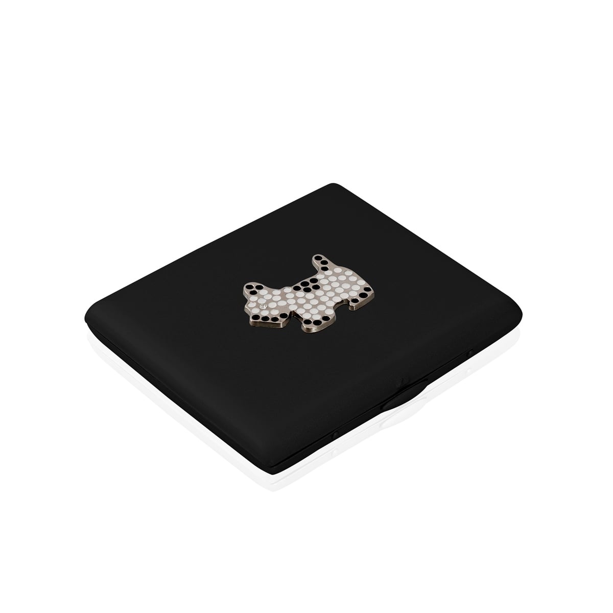 Zekupp Siyah Sevimli Köpek Temalı Metal Sigara Tabakası