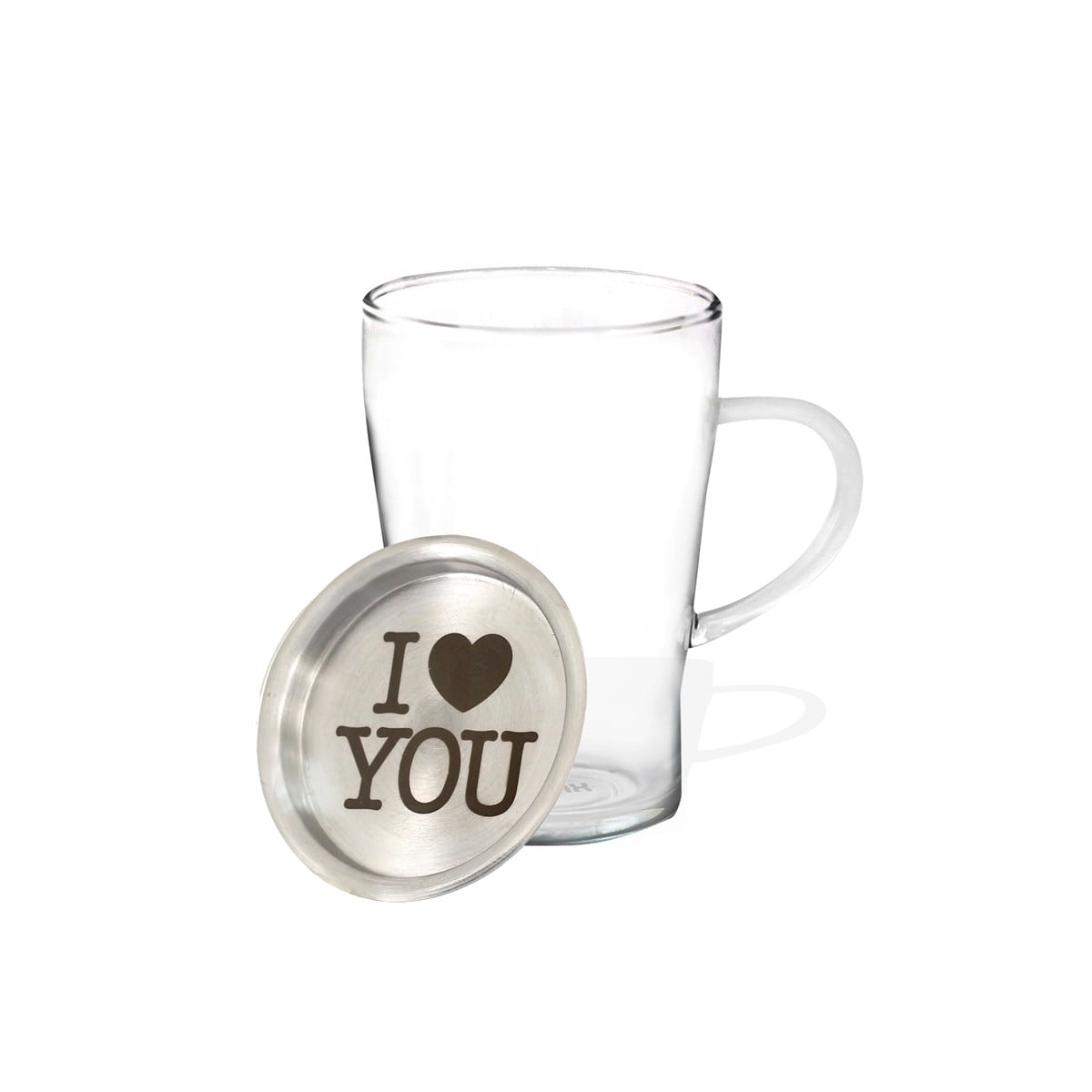 Zekupp Termos Bardak I Love You Tasarımlı Model