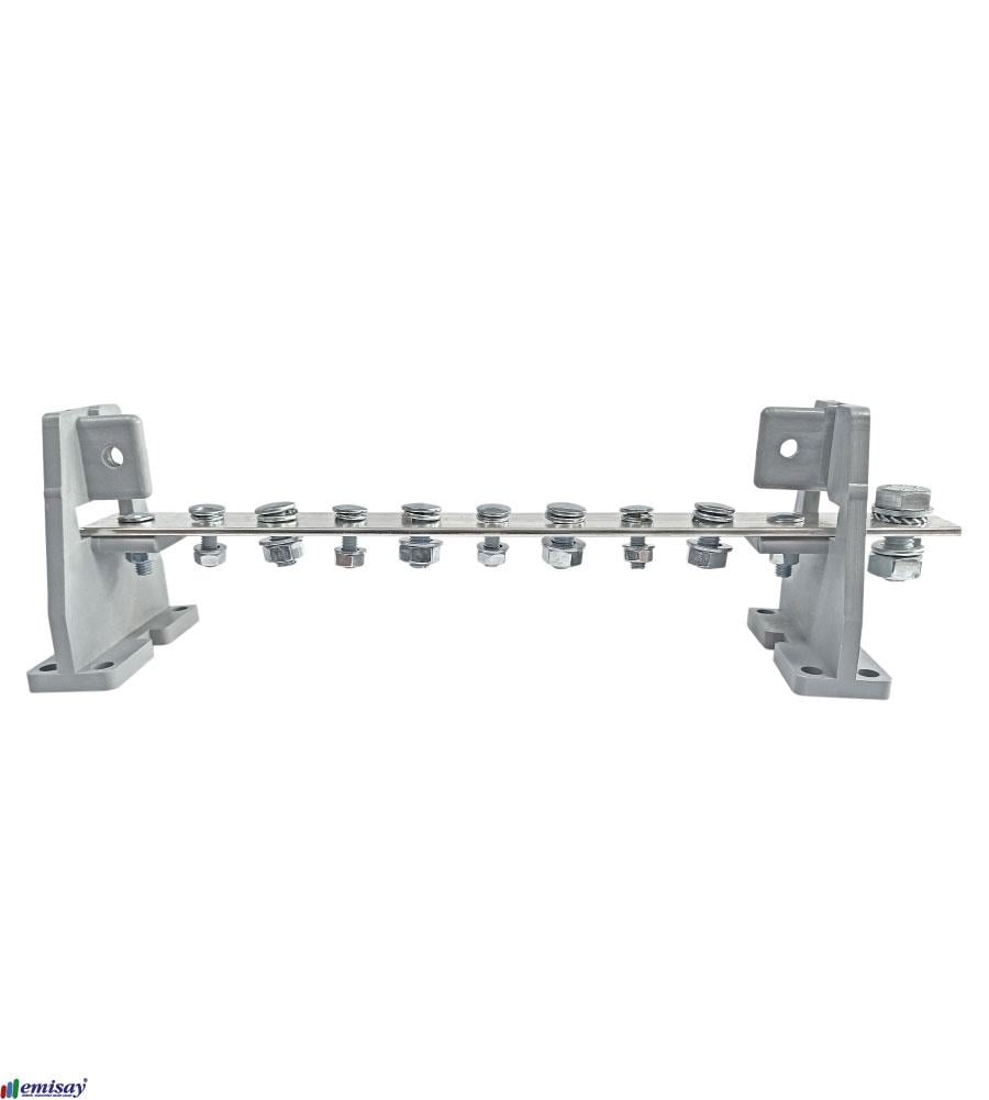 1 KUTUP - 400A (1/8 SKP,Giris-Çikisli ) KALAYLI BAKIR BARA (30x5mm)