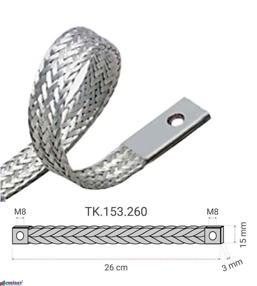 (15x3-260)mm M8 TOPRAKLMA KABLOSU