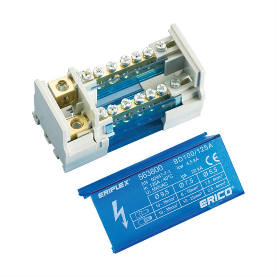 2 KUTUP - 7 DELIKLI - 125A DAGITICI  (1x35mm² + 5x6mm² + 1x25mm²)