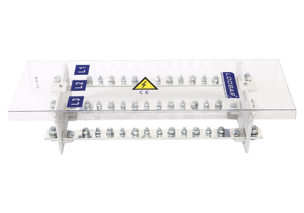 3 KUTUP - 14 DELIKLI - 400A ( 2/12 SKP, Giris-Çikisli ) BAKIR BARALI DAGITICI