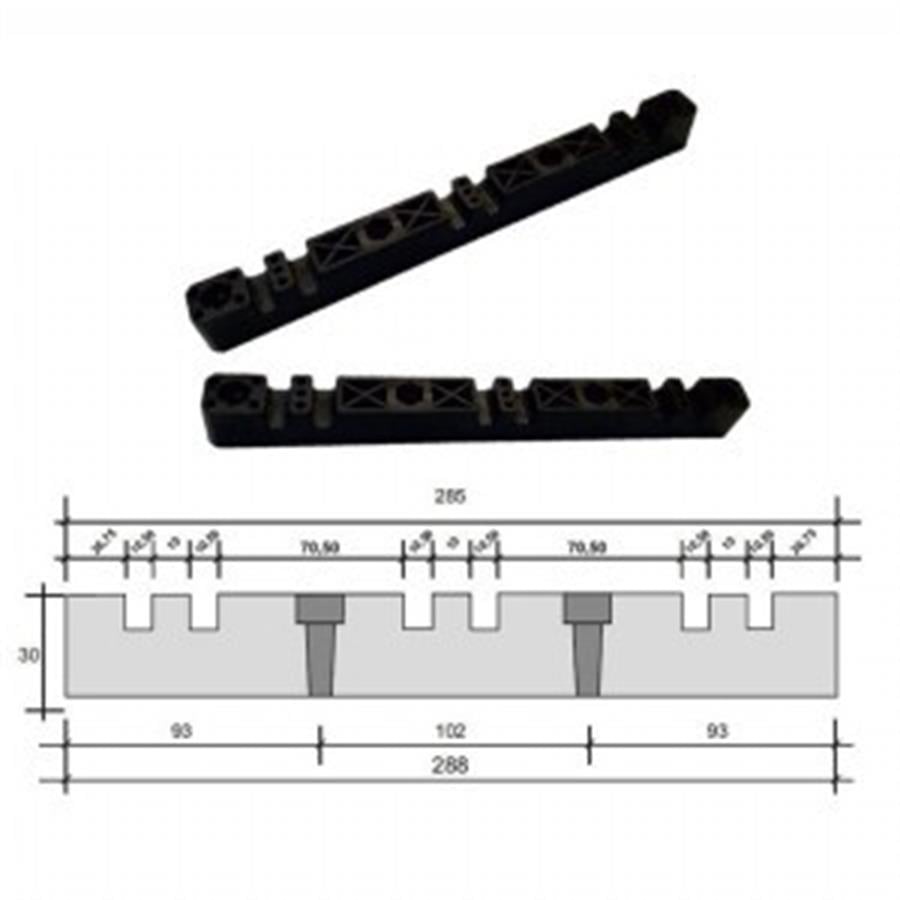 3X2F  PLASTIK TARAK IZOLATÖR