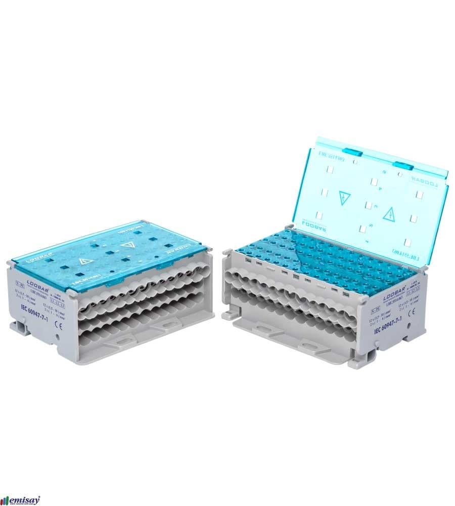 4 KUTUP - 14 DELIKLI - 63A  TAM KAPALI DAGITICI (12x10mm² + 2x6mm²)