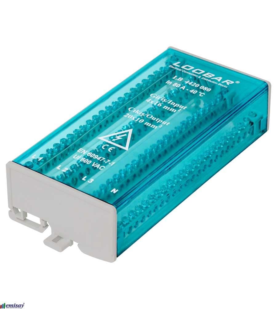 4 KUTUP - 24 DELIKLI - 80A DAGITICI (4x16mm² + 20x10mm²)