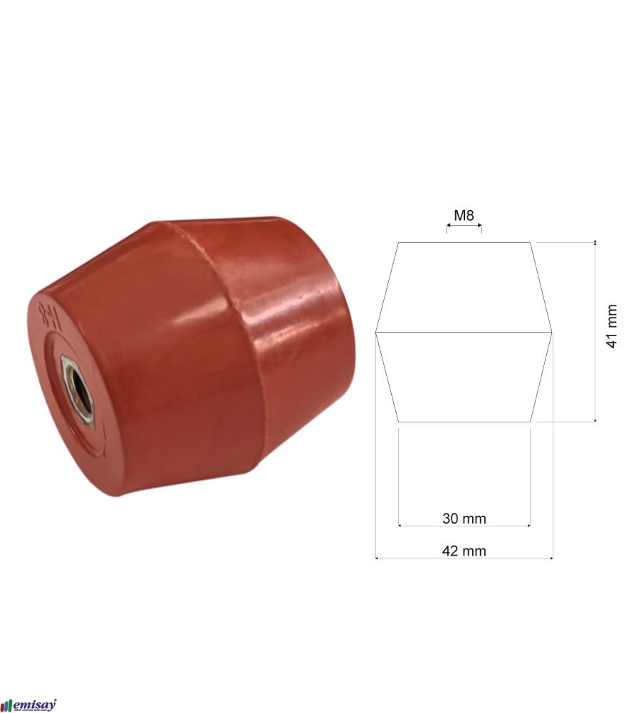 (40x40)mm M8 FIÇI 2S IZOLATÖR