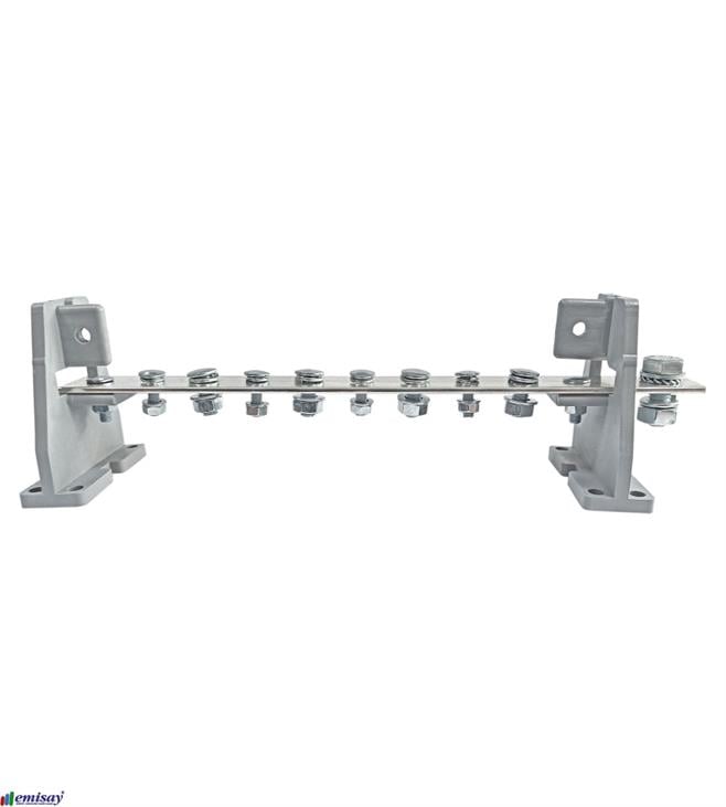 1 KUTUP - 400A (1/8 SKP,Giris-Çikisli ) KALAYLI BAKIR BARA (30x5mm)