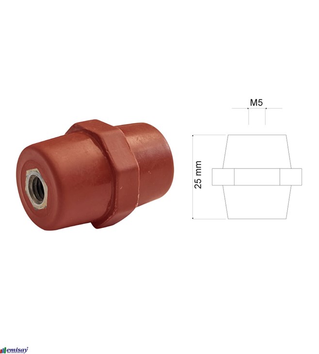 (25x18)mm M5 FIÇI 2S IZOLATÖR