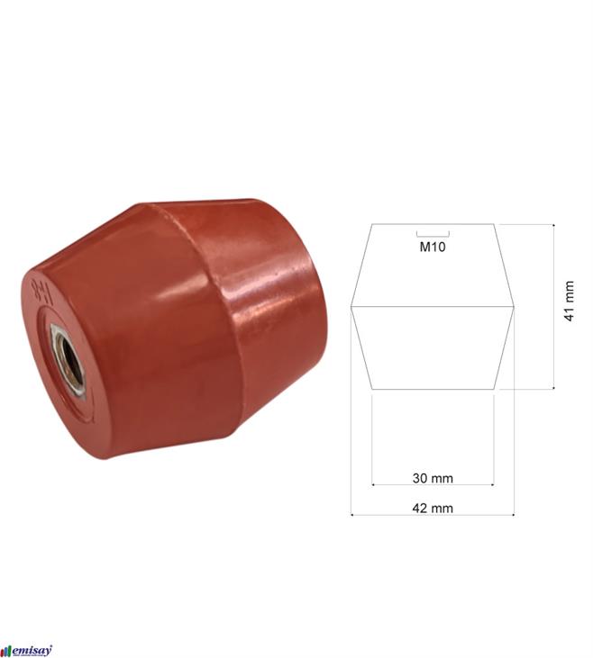 (40x40)mm M10 FIÇI 2S IZOLATÖR
