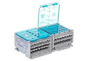 5 KUTUP - 8 DELIKLI - 125A  TAM KAPALI DAGITICI (2x25mm² + 2x16mm² + 4x10mm²)