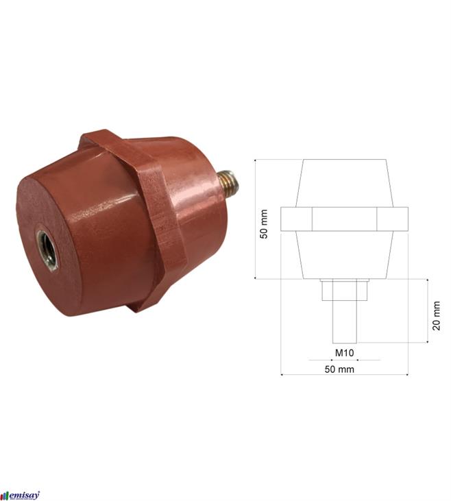 (50x55)mm M10 FIÇI 1C+1S IZOLATÖR