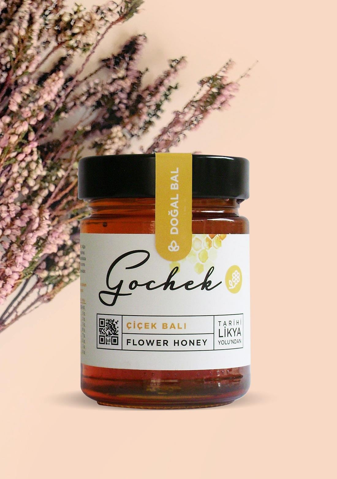 Flower Honey - 100% Natural Raw 400 gr - From Our Own ECOCERT Organic Certificated Gardens