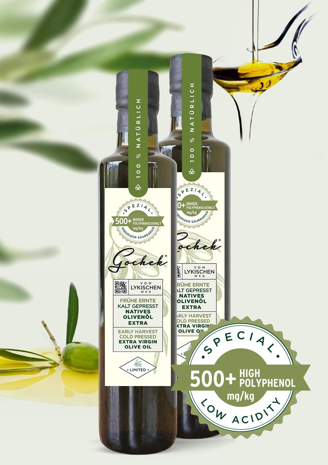 Erken Hasat Soğuk Sıkım Zeytinyağı - 2x500 ml