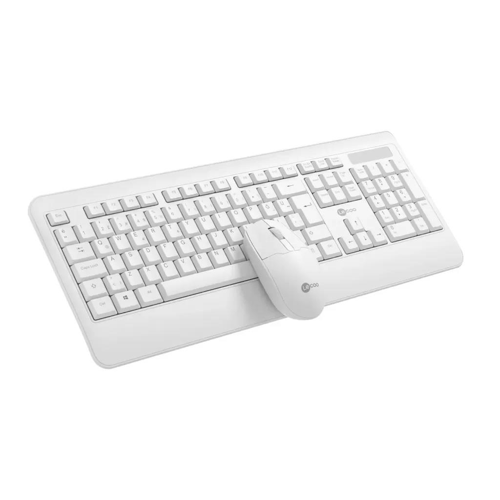 LENOVO LECOO KW202 KABLOSUZ Q TRK OPTİC MOUSE BEYAZ STANDART KLAVYE - MOUSE SET