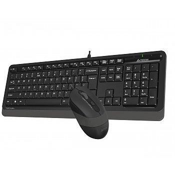 A4TECH F1010 Kablolu USB Q Trk Siyah/Gri Klavye - Mouse Set