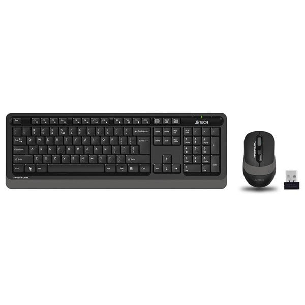 A4TECH FG1010 Kablosuz Q Trk Siyah/Gri Klavye - Mouse Set