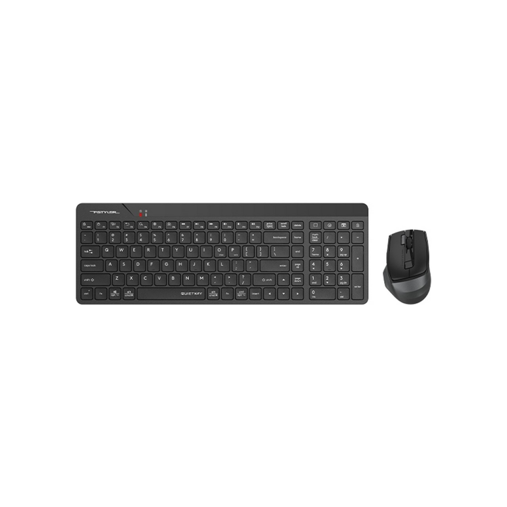 A4 TECH FG2400 AIR2 Siyah, FSTYLER, 2.4Ghz Mini Kablosuz, Türkçe Q, SESSİZ Klavye Mouse Set