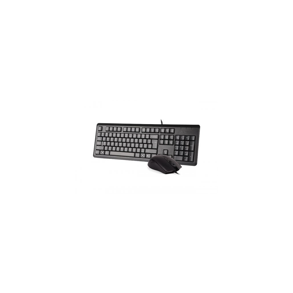 A4 TECH KR-9276, Siyah, USB Kablolu, Türkçe Q, Multimedya, Klavye Mouse Set