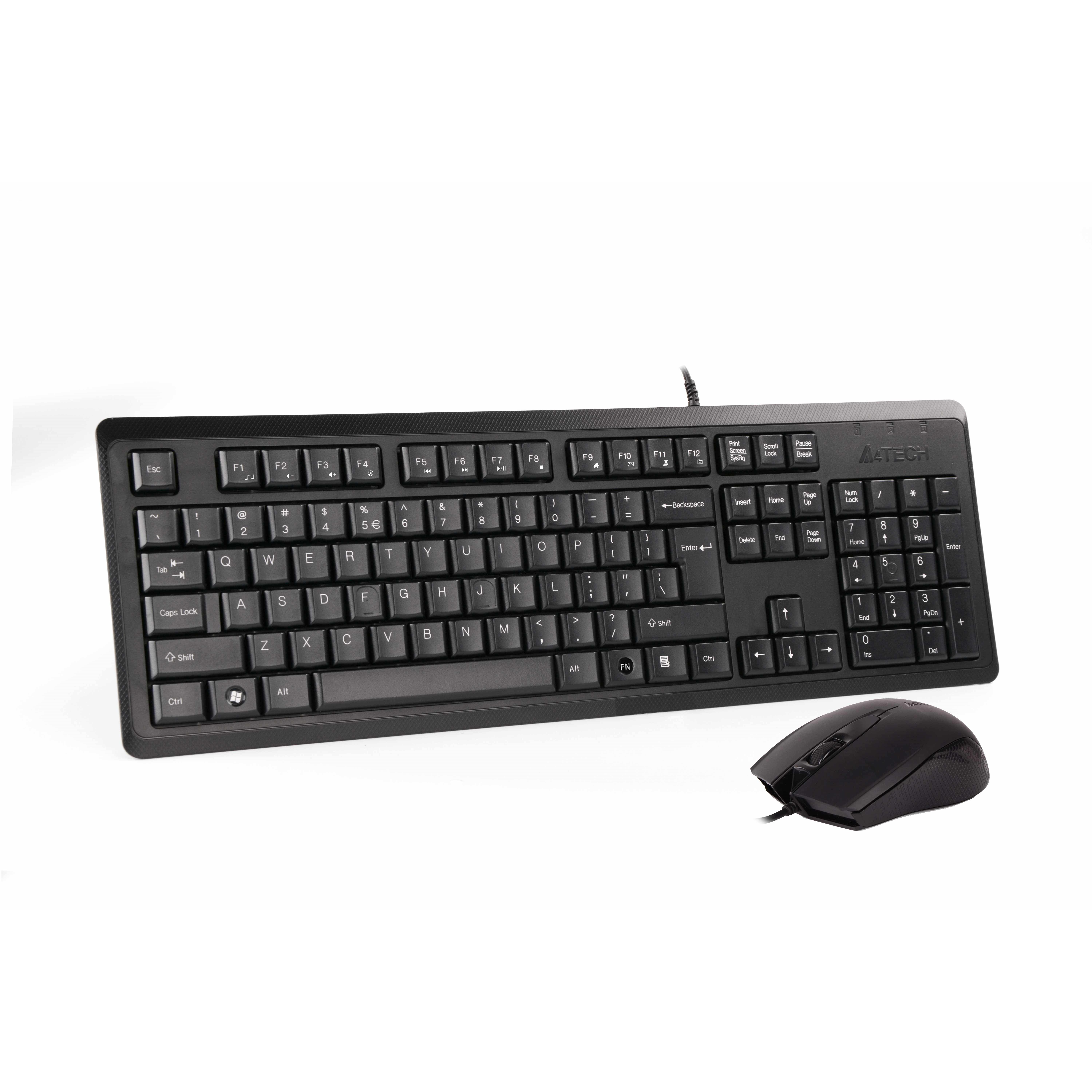 A4 TECH KR-9276 USB MULTİMEDYA SİYAH Q KLAVYE MOUSE