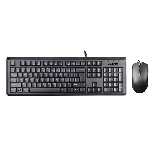 A4TECH KR-9276 Kablolu USB Q Trk Siyah Klavye - Mouse Set