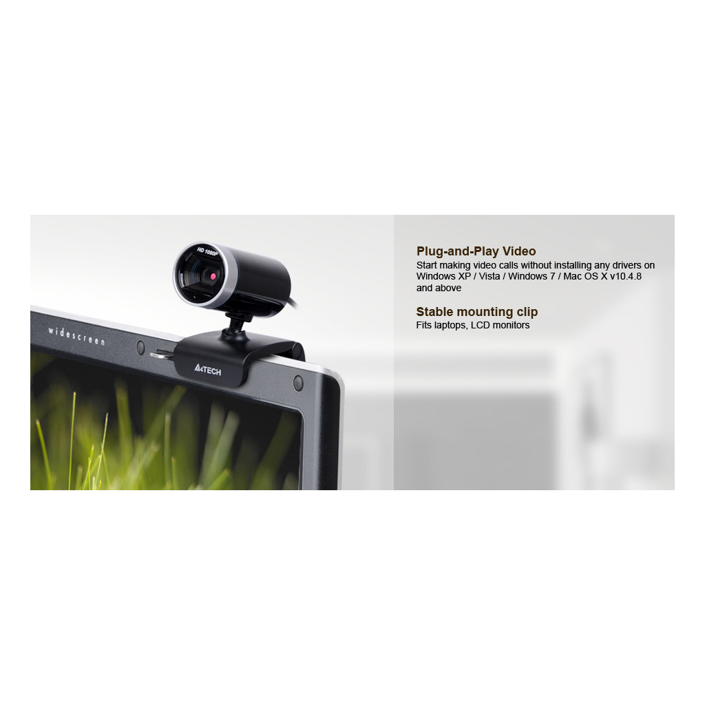 A4 TECH PK-910H Full HD 1080P Dahili Microfonlu USB WEBCAM