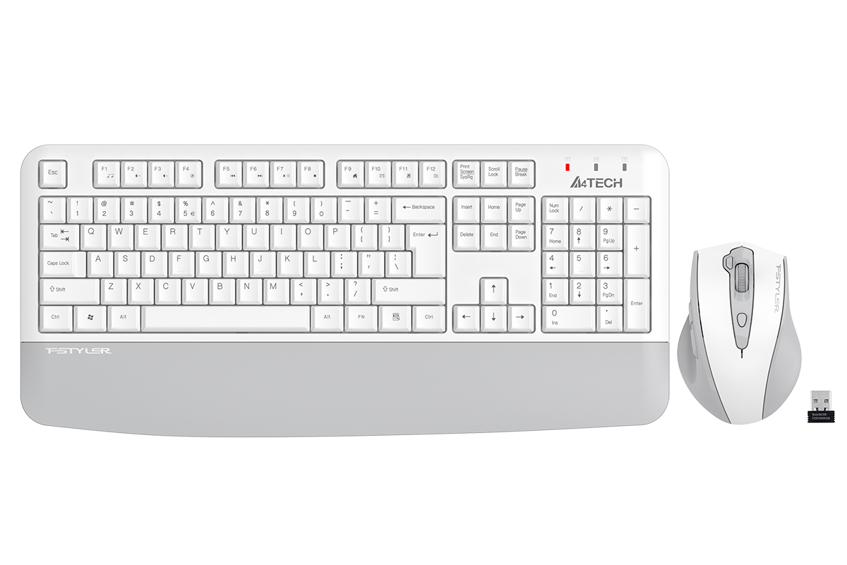 A4TECH FG2500S PLUS Kablosuz Q Trk Beyaz Klavye - Mouse Set