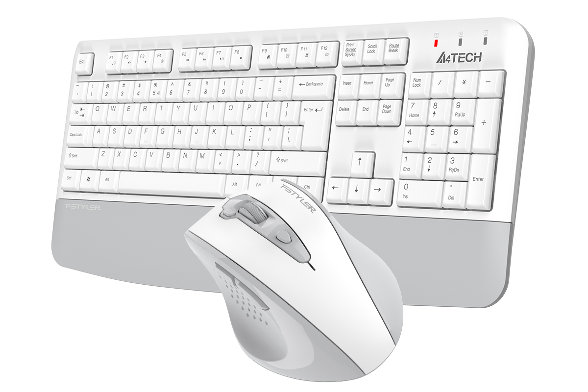 A4TECH FG2500S PLUS Kablosuz Q Trk Beyaz Klavye - Mouse Set