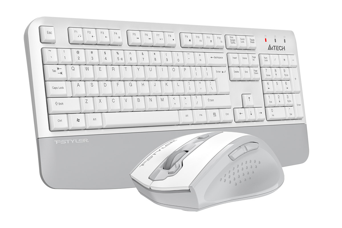 A4TECH FG2500S PLUS Kablosuz Q Trk Beyaz Klavye - Mouse Set