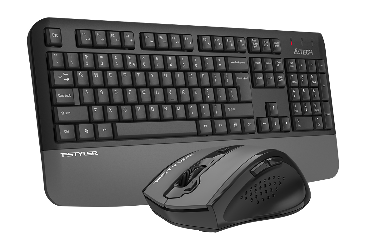 A4TECH FG2500S PLUS Kablosuz Q Trk Gri Klavye - Mouse Set