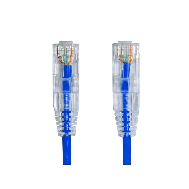 AGER 0.15metre CAT6 Utp Slim AWG28 AC-602-0015/B Mavi LSZH Patch Kablo (10lu Paket)