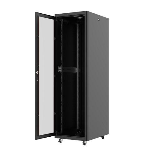 AGER 26U 600x800mm Dikili Tip Siyah Kabinet Agena AG-AN26U6080S1 Cam Kapak