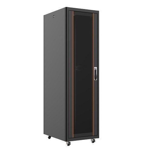AGER 26U 600x800mm Dikili Tip Siyah Kabinet Agena AG-AN26U6080S1 Cam Kapak