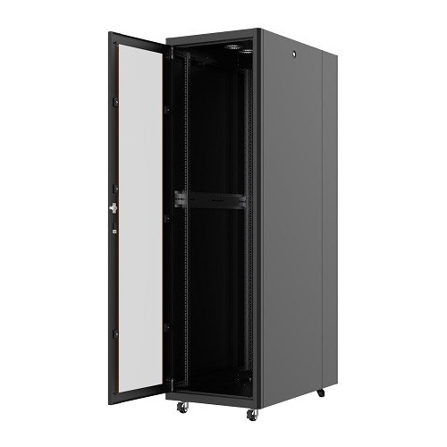 AGER 32U 600x1000mm Dikili Tip Siyah Kabinet Vega AG-VB32U6010S1 Cam Kapak