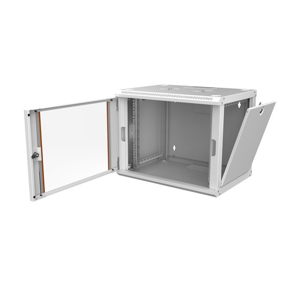 AGER 9U 600x450mm Duvar Tipi Beyaz Kabinet Agena Base AG-AB09U6045B1 Demonte